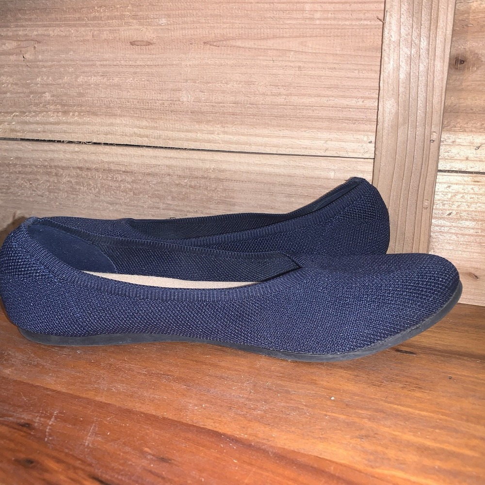 Jellypop Memory Foam Comfort Flats Blue Slip-On Shoes Women's Size 9.5M EUC - Picture 5 of 8